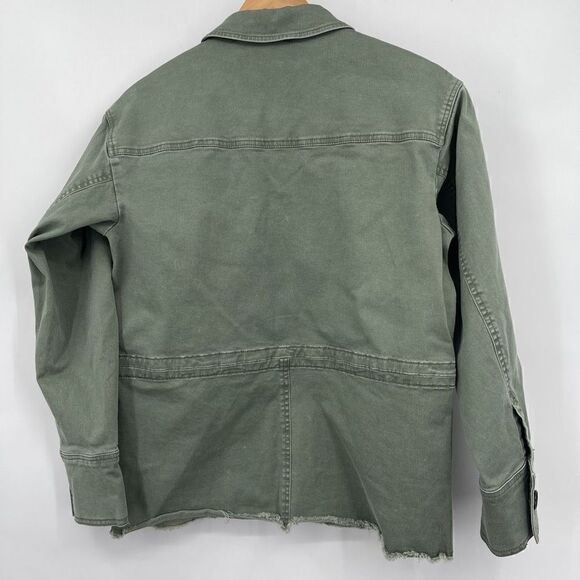 Derek Lam 10 Crosby Stretch Raw Hem Chino Jacket - Picture 3 of 7